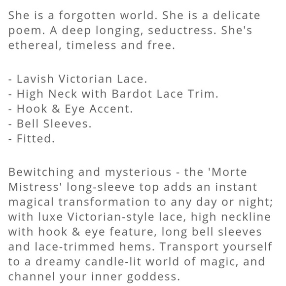 SOLD Killstar Morte Mistress top gothic witchy - Picture 4 of 4